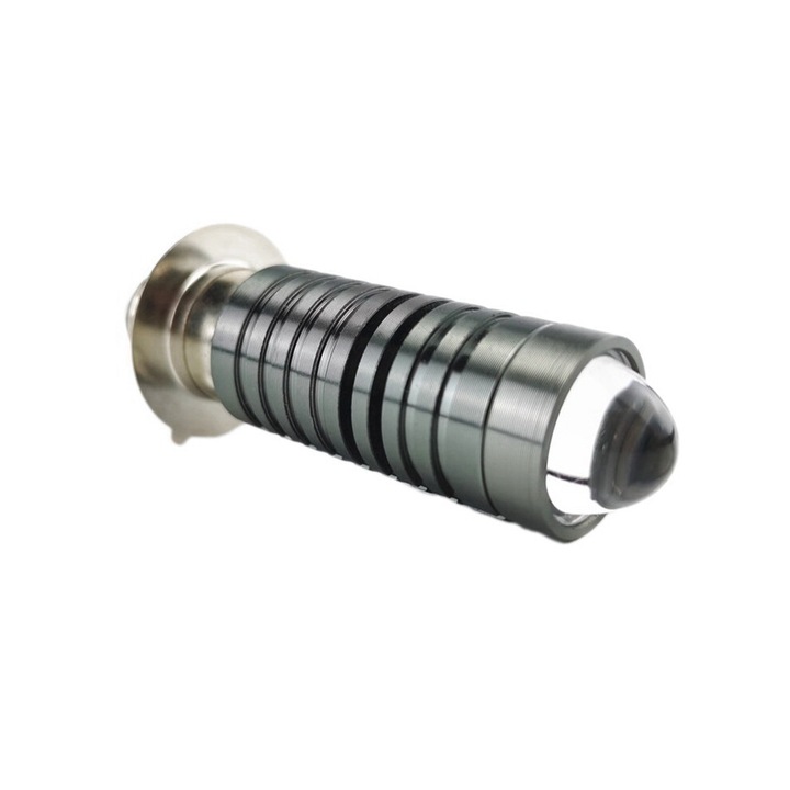 LED motorkerékpár izzó, 20W, fehér, H6, alumínium, 360°