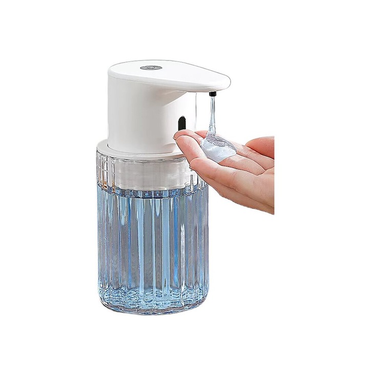 Automata folyékony szappanadagoló 300ml fehér, újratölthető, érintésmentes