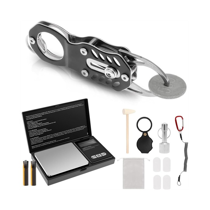 Cantar digital portabil 500g0.01g set pentru bijuterii aur argint diamante