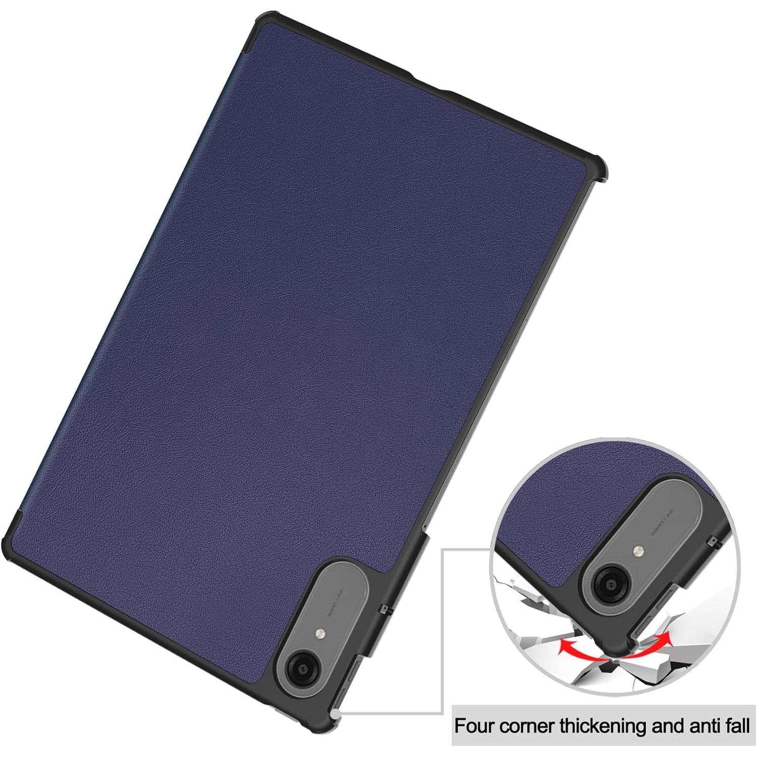 Husa pentru Lenovo Idea Tab Pro Gen 2 13 inch Lightweight Slim, tip stand, functie sleep/wake-up si inchidere magnetica, protectie 360 - albastru