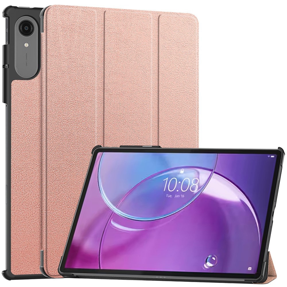 Husa pentru Lenovo Idea Tab Pro Gen 2 13 inch Lightweight Slim, tip stand, functie sleep/wake-up si inchidere magnetica, protectie 360 - roz