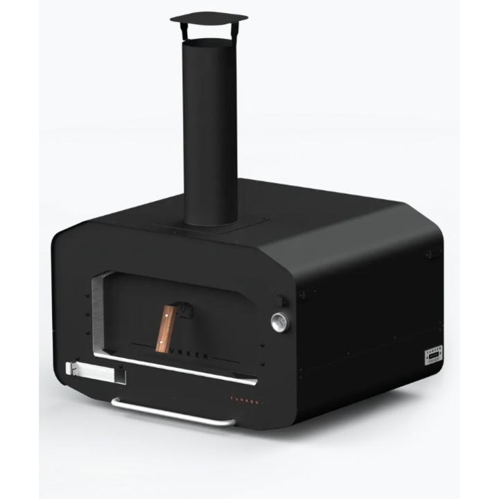 Cuptor de pizza premium, multifunctional, de exterior, Vonken Original, set cuptor lemne/gaz/carbuni, picioare metalice, essential tools, adaptor alimentare gaz, dome plate si husa protectie