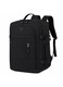 Rucsac de Calatorie, Negru, 40x30x20 cm, Bagaj de Mana Avion, Ryanair, Wizz Air, Cabina, 20L, Laptop 15 "6", Impermeabil, Prindere Troler