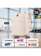 Кабинен куфар, кремав, 40x26x20 см, ръчен багаж за самолет, Ryanair, Wizz Air, 20L, за лаптоп 15.6", водоустойчив, с прикрепване към количка, лек