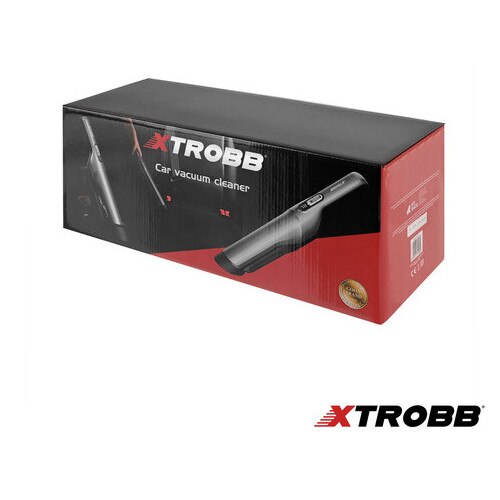 Aspirator Auto Portabil Xtrobb ProVac 100W, Motor Brushless BLDC, 16000 Pa, Filtru HEPA Dublu, Fara Fir, 2 Trepte Putere, Autonomie 30 min, Negru/Gri