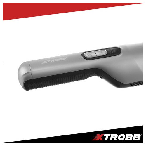 Aspirator Auto Portabil Xtrobb ProVac 100W, Motor Brushless BLDC, 16000 Pa, Filtru HEPA Dublu, Fara Fir, 2 Trepte Putere, Autonomie 30 min, Negru/Gri