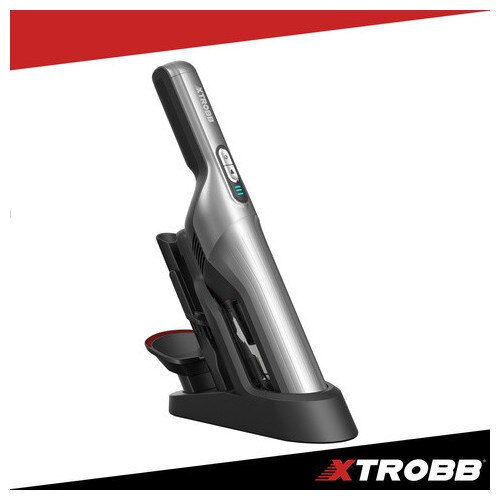 Aspirator Auto Portabil Xtrobb ProVac 100W, Motor Brushless BLDC, 16000 Pa, Filtru HEPA Dublu, Fara Fir, 2 Trepte Putere, Autonomie 30 min, Negru/Gri