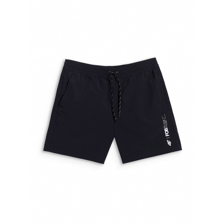 4F Ferfi boardshort strandnadrag UPF50+ szurovel, Fekete