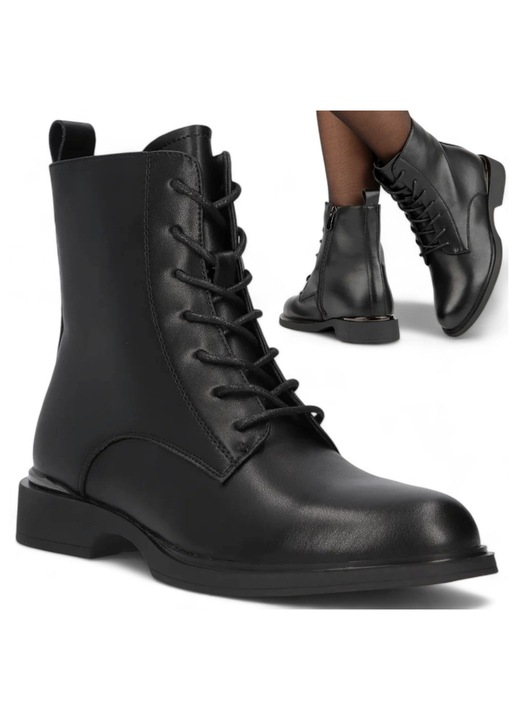 Filippo, piele, Confortabil, Negru, Negru