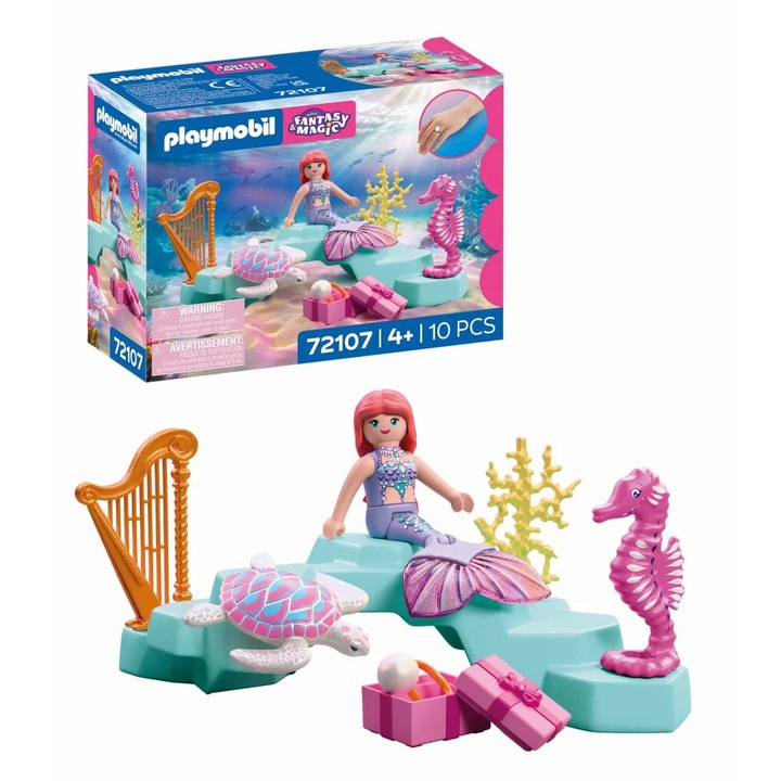 Играчка за ролеви игри Playmobil Русалка и подарък