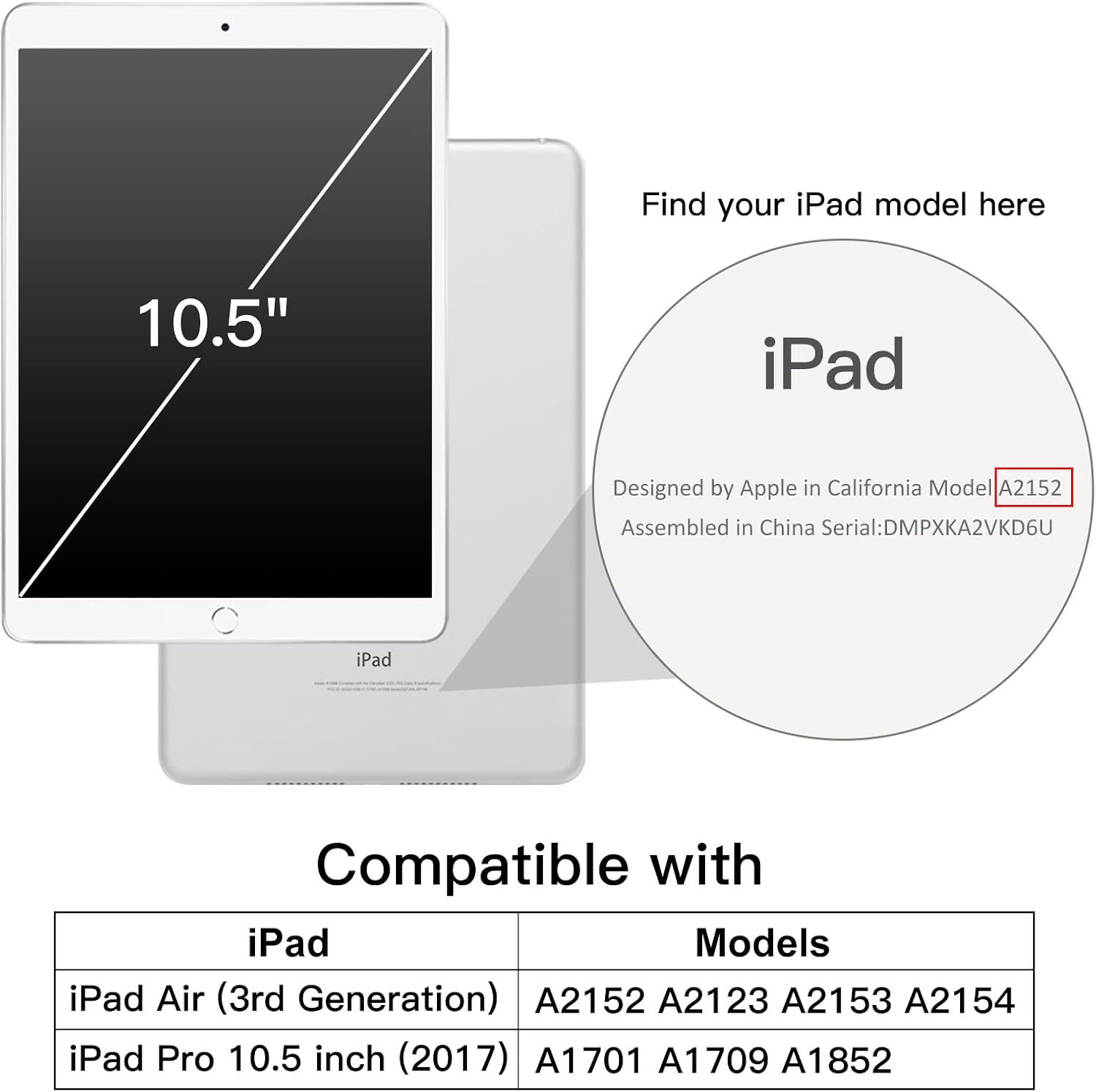 Husa JETech pentru iPad Pro 10, 5 inchi si iPad Air 3 (10, 5 inci 2019, a 3-a generatie), carcasa de protectie spate, husa cu suport pentru tableta la atingere moale, Auto-Wake/Sleep, Rosu