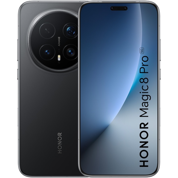 Смартфон Honor Magic 8 Pro, Dual SIM, 12GB RAM, 512GB ROM, Black