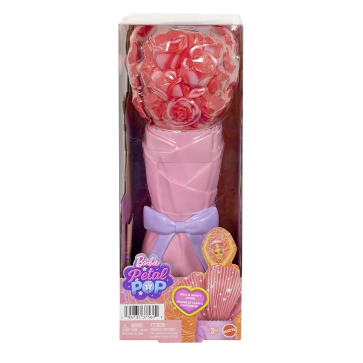 Papusa Barbie Dreamtopia Petal Pop, Trandafir rosu, cu accesorii
