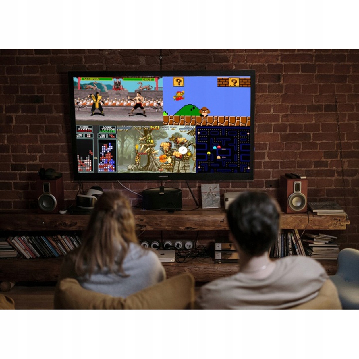 Joc TV retro mini HDMI wireless 22073 jocuri stick jocuri televizor 2 controlere fara fir plug and play