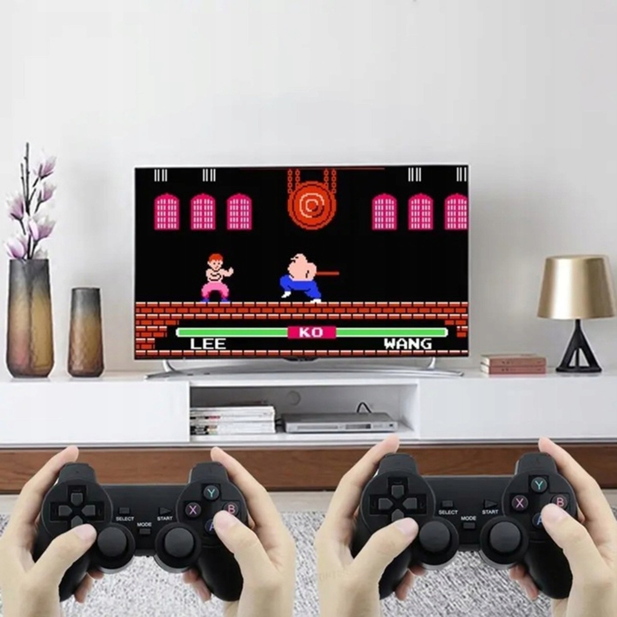Joc TV retro mini HDMI wireless 22073 jocuri stick jocuri televizor 2 controlere fara fir plug and play