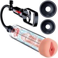 Pompa de penis cu extensie pentru marire, pompa de penis pentru erectie si imbunatatire, pompe pentru marire a penisului pentru barbati, pompa pentru cupluri pentru o erectie mai puternica si mai mare, pompa manuala cu vacuum pentru penis