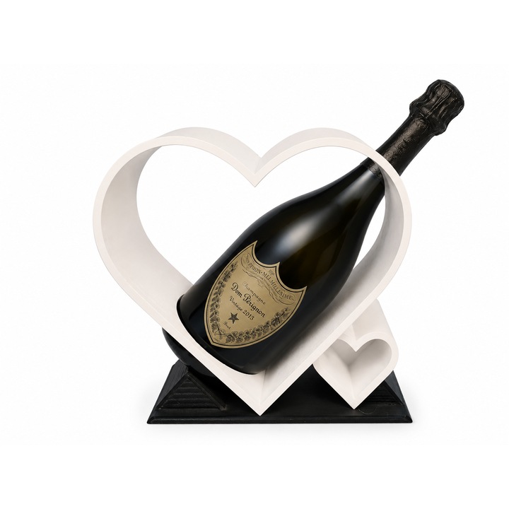 Suport Decorativ Inima pentru Sticla de Sampanie - Cheers to Love