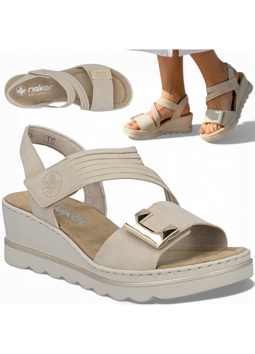 Sandale Dama, Rieker, Cu Pana, Bej, Elegante, De Primavara, Confortabile 40