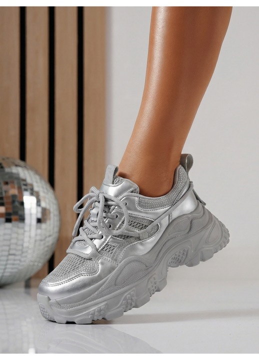 Pantofi dama, OneFashionRoom, Ianca, Argintiu