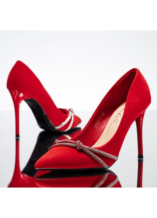 Pantofi dama, OneFashionRoom, Rosii, Rosu