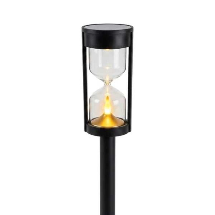 Homokóra alakú vintage napelemes LED kerti lámpa leszúrható dekoratív izzószálas szolár lámpa kültéri világítás KTM