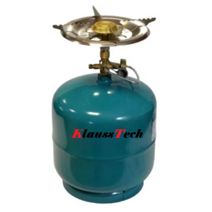 KlaussTech kempingpalack, Súly 3kg, Térfogat 7.2 liter, Égővel, 3/8" menet