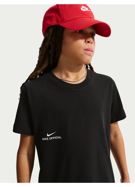 Nike Gyermek Póló K Nsw Tee Official, Fekete, 122-128 CM