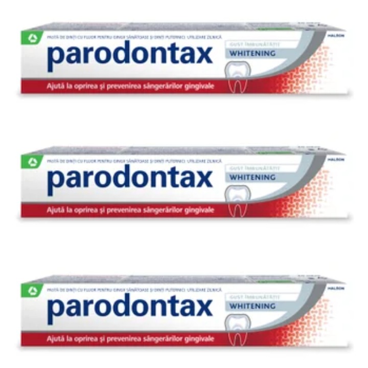 Set 3 X Pasta de dinti PARODONTAX Whitening - 75 ml