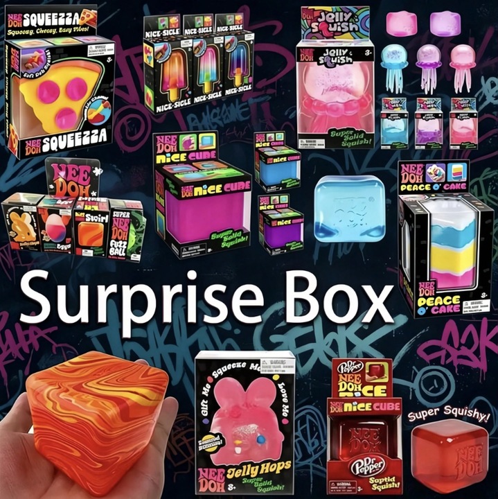 Véletlenszerű készlet 2 Squishy VICTINY® Blind Box / Rejtélydoboz szenzoros squishy játékok gyerekeknek és felnőtteknek, vic-014 modell