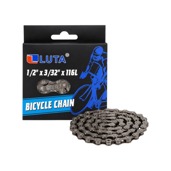 Lant pentru bicicleta, 1/2 x 3/32, 116 zale, otel rezistent, transmisie precisa - COBI SMART®