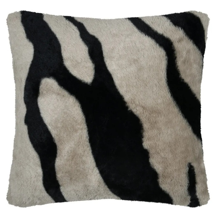 Perna Decorativa Fauves 45X45cm, MoftX, Culoare Greige, 100% Poliester