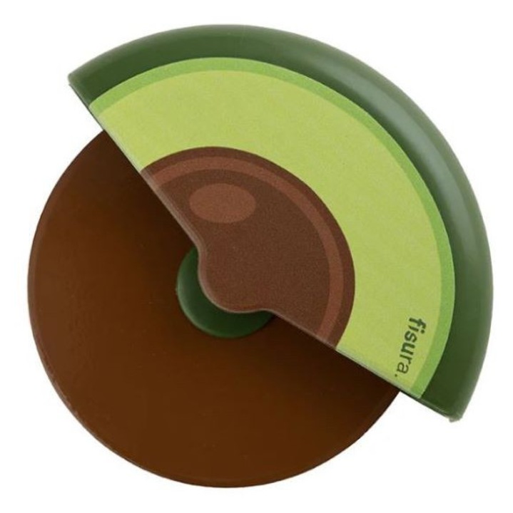 Set taietor pizza Fisura, imprimeu avocado, 7, 5cm