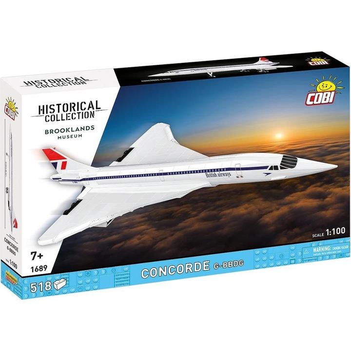 Set de Construit Concorde G-BBDG, 518 piese