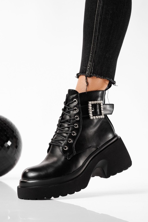 Ghete dama, OneFashionRoom, Pixie, Negru