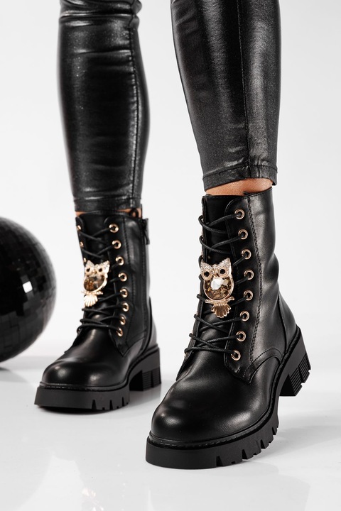 Ghete dama, OneFashionRoom, Lumi, Negru