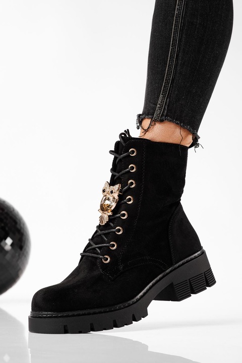 Ghete dama, OneFashionRoom, Lumi, Negru, 36 EU