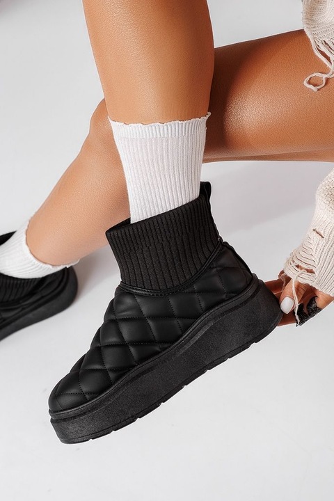 Ghete dama, OneFashionRoom, Renata, Negru, 36 EU