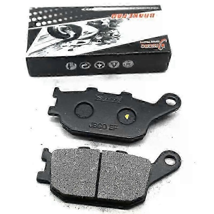 Set placute frana fata spate pentru motocicleta, compus durabil, negru
