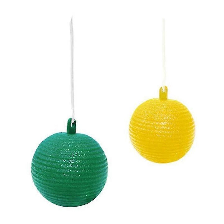Minge capcana pentru muste fructifere, verde-galben, 7.5cm, set 1-2 bucati