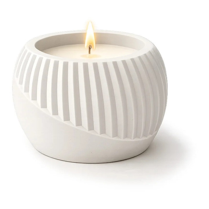 Venezia illatgyertya természetes szójaviaszból, Luma Artisanal, Peony & White Jasmine, kézműves, égési idő 35 óra, 150 g