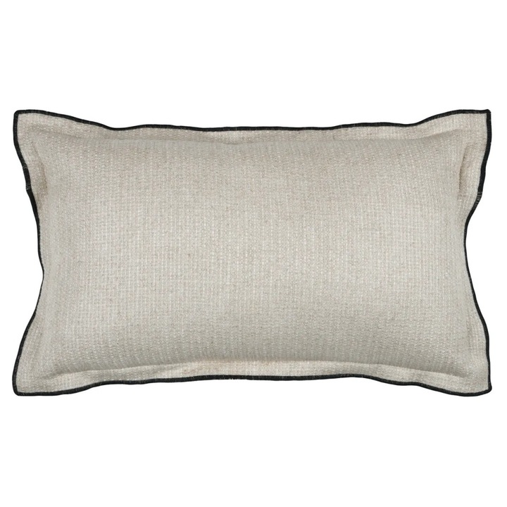 Perna Decorativa Aline 30x50cm, MoftX, Culoare Natural, 81% Bumbac 19% In