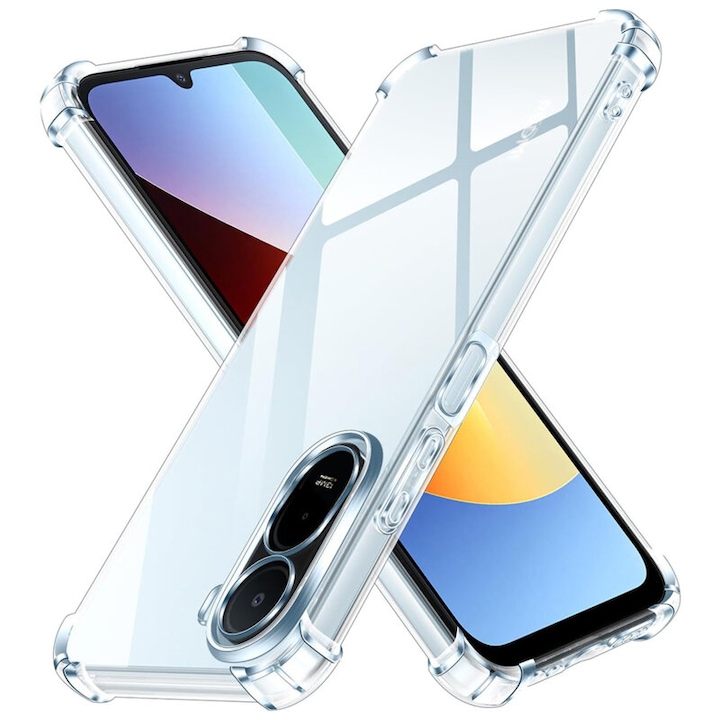 Intelli® Husa silicon compatibila cu Xiaomi Redmi A7 Pro, Anti soc, Transparent