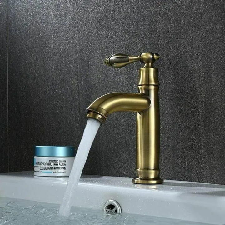 Baterie lavoar retro cupru antic bronz verde rece
