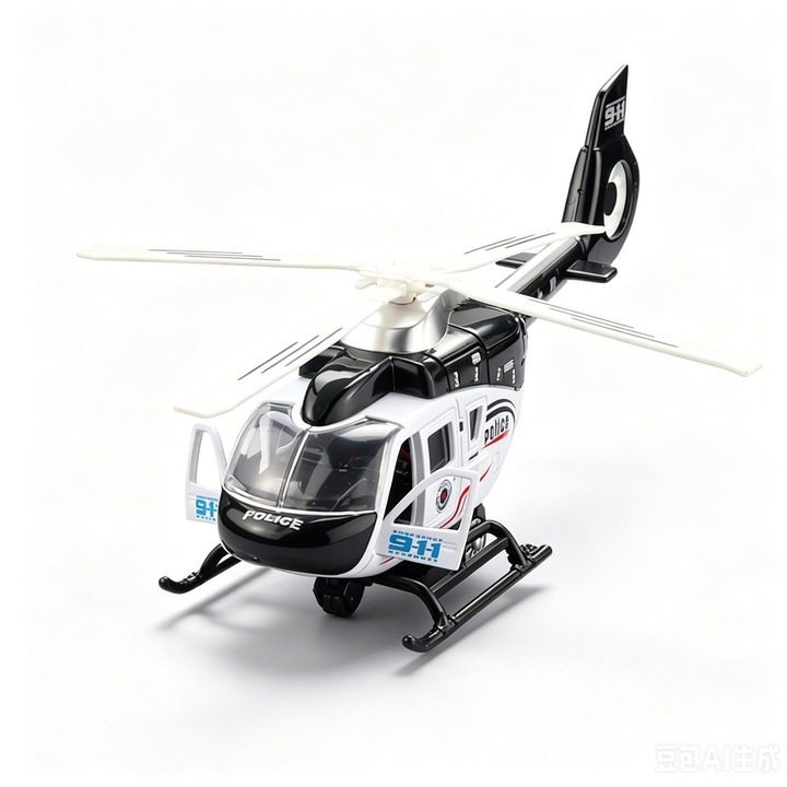 FooFoony, хеликоптер за деца, комплект модел военен хеликоптер от лят метал, самолет със светлини и звук, играчка самолет с въртяща се перка за момчета на възраст 4-13 години (черен)