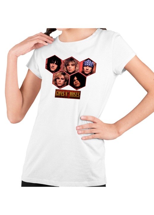 Gyerek Lány Póló Guns N Roses Party Merch, Fehér