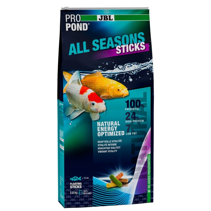 JBL ProPond All Season Stick храна за езерни риби 5.8 кг