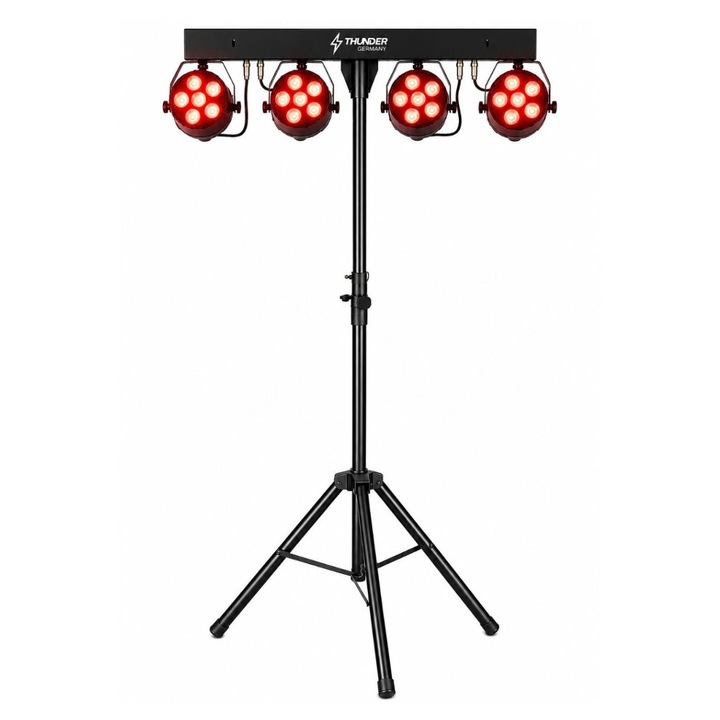 Thunder PARTYBAR808 2×1 LED ball + 2×1 LED Beam + 2×4 LED Wash robotlámpa fényeffekt szett
