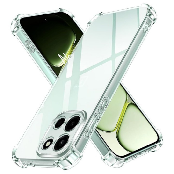 Husa Upzz® Shock Armor Compatibila Cu OnePlus Nord 6, Protectie Sporita, Silicon, Transparenta