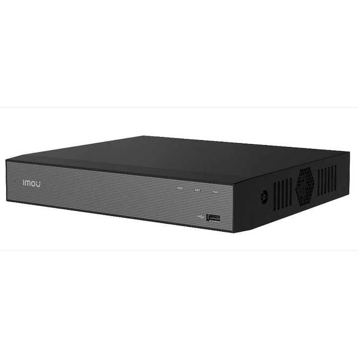 Imou 10 csatornás IP NVR, PoE nélkül, 4K UHD, AI mozgás/személy/jármű észlelés, 1xHDD foglalat 16 TB-ig, NVR-N110-8A0E-P