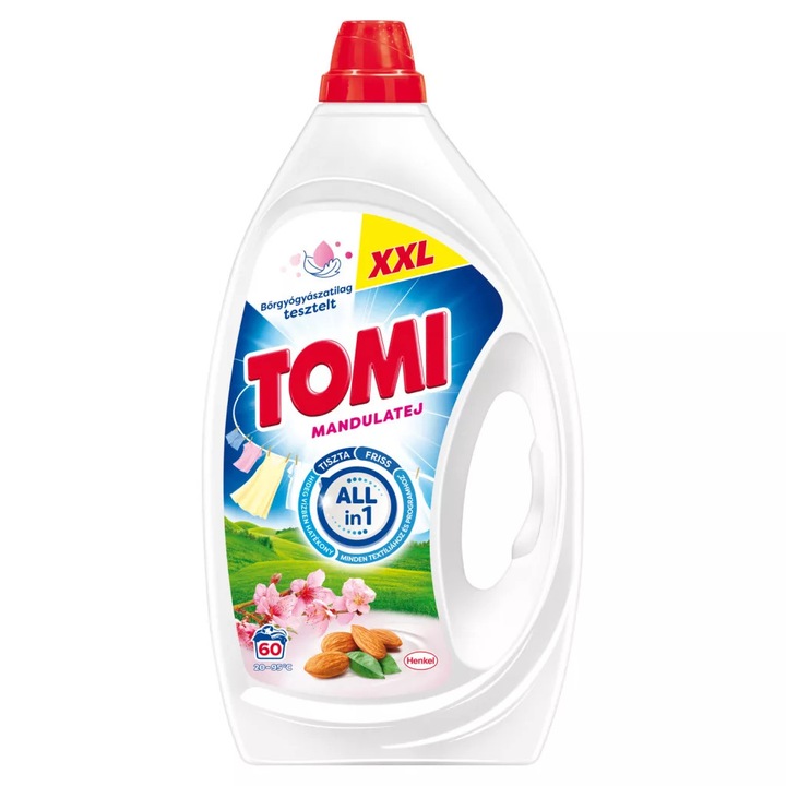 Tomi Mandulatej Mosógél 2, 7 L - friss illat, 60 mosás